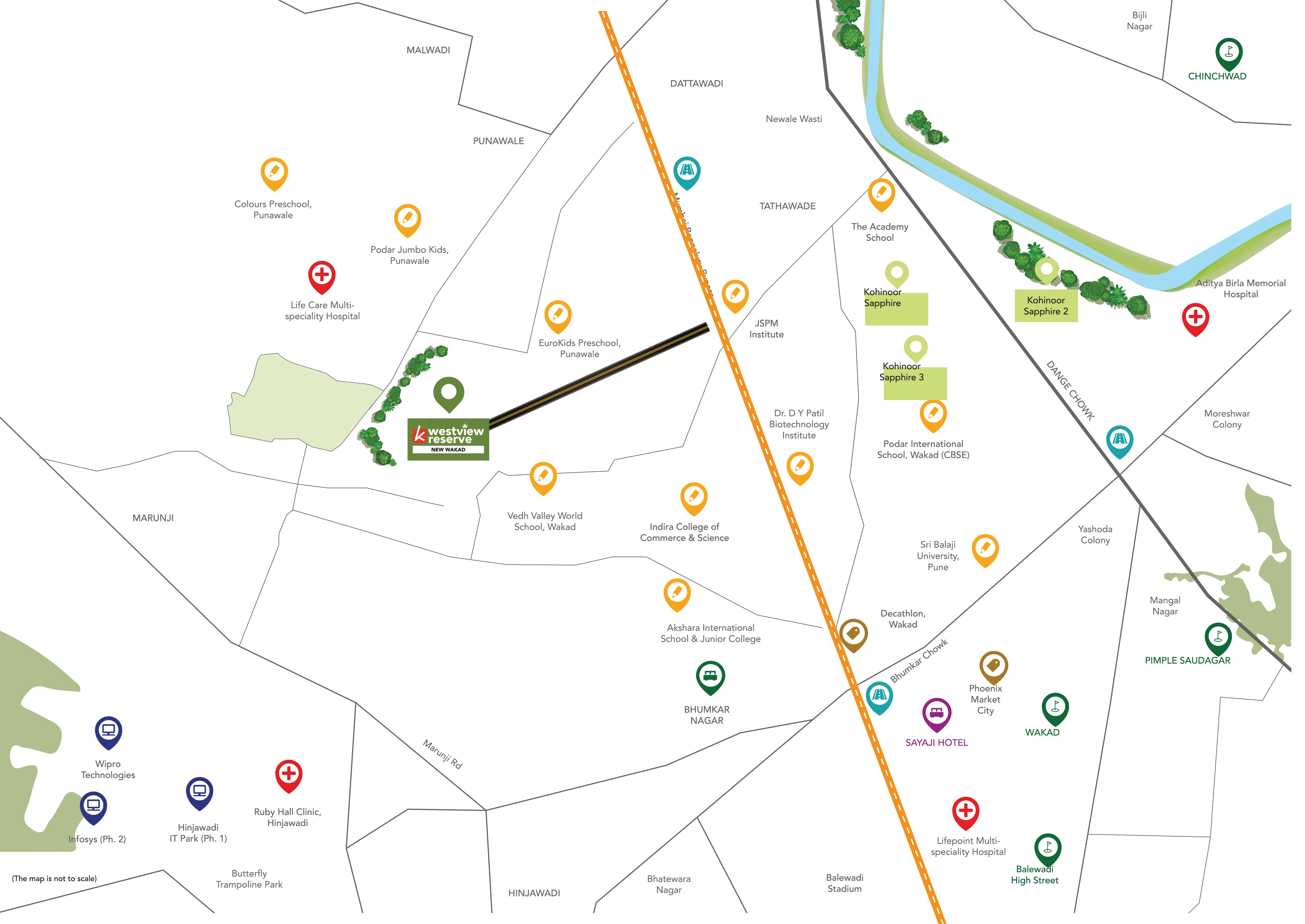 Kohoinoor West View Map